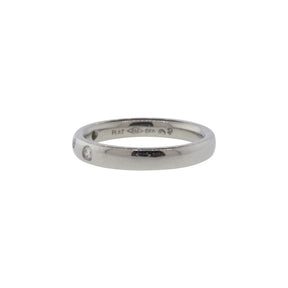 Platinum Four Stone Diamond Band
