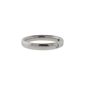 Platinum Four Stone Diamond Band