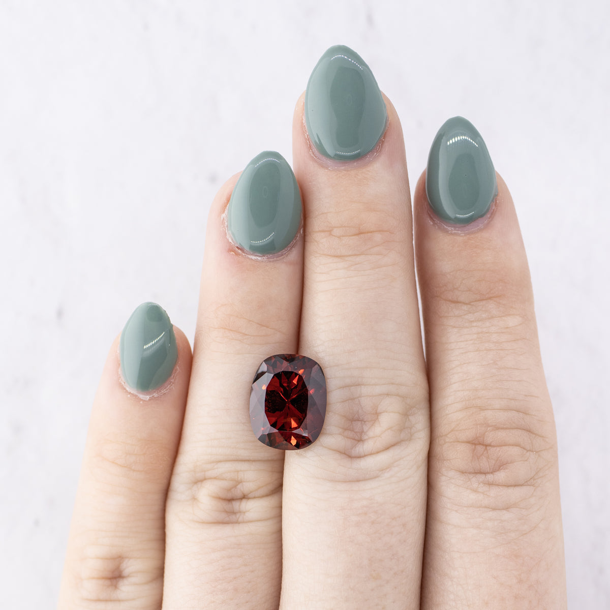 6.88ct Cushion Cut Deep Red GIA Certified Spinel
