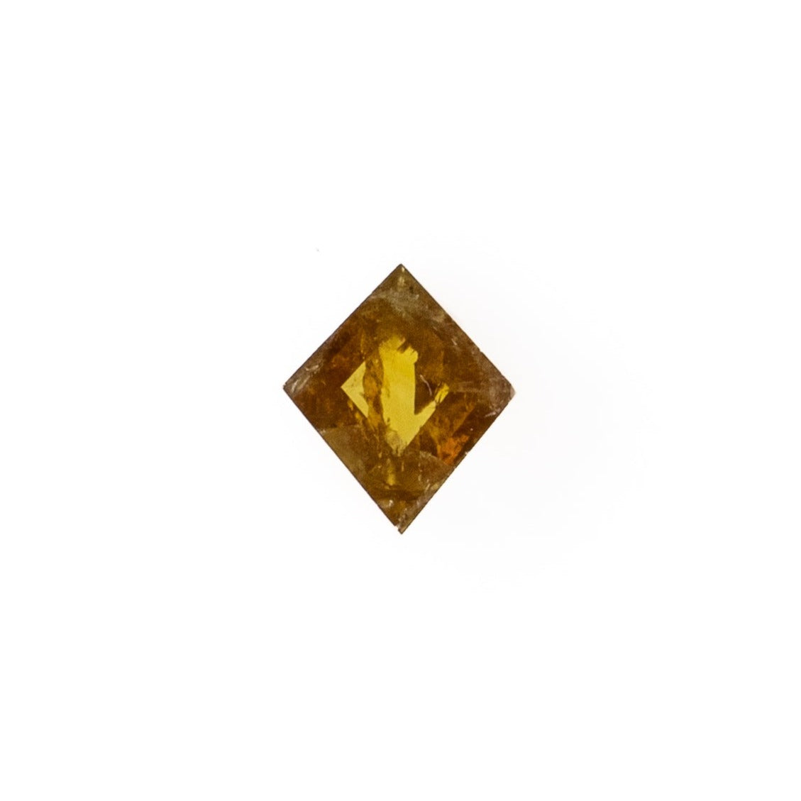 -0.68ct Kite-Cut Rustic Burnt Orange Diamond