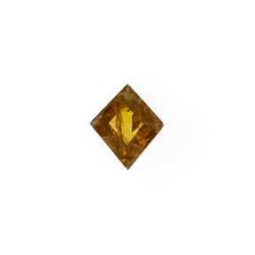 -0.68ct Kite-Cut Rustic Burnt Orange Diamond