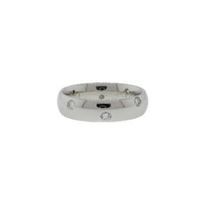 Platinum Flush-Set Diamond Band
