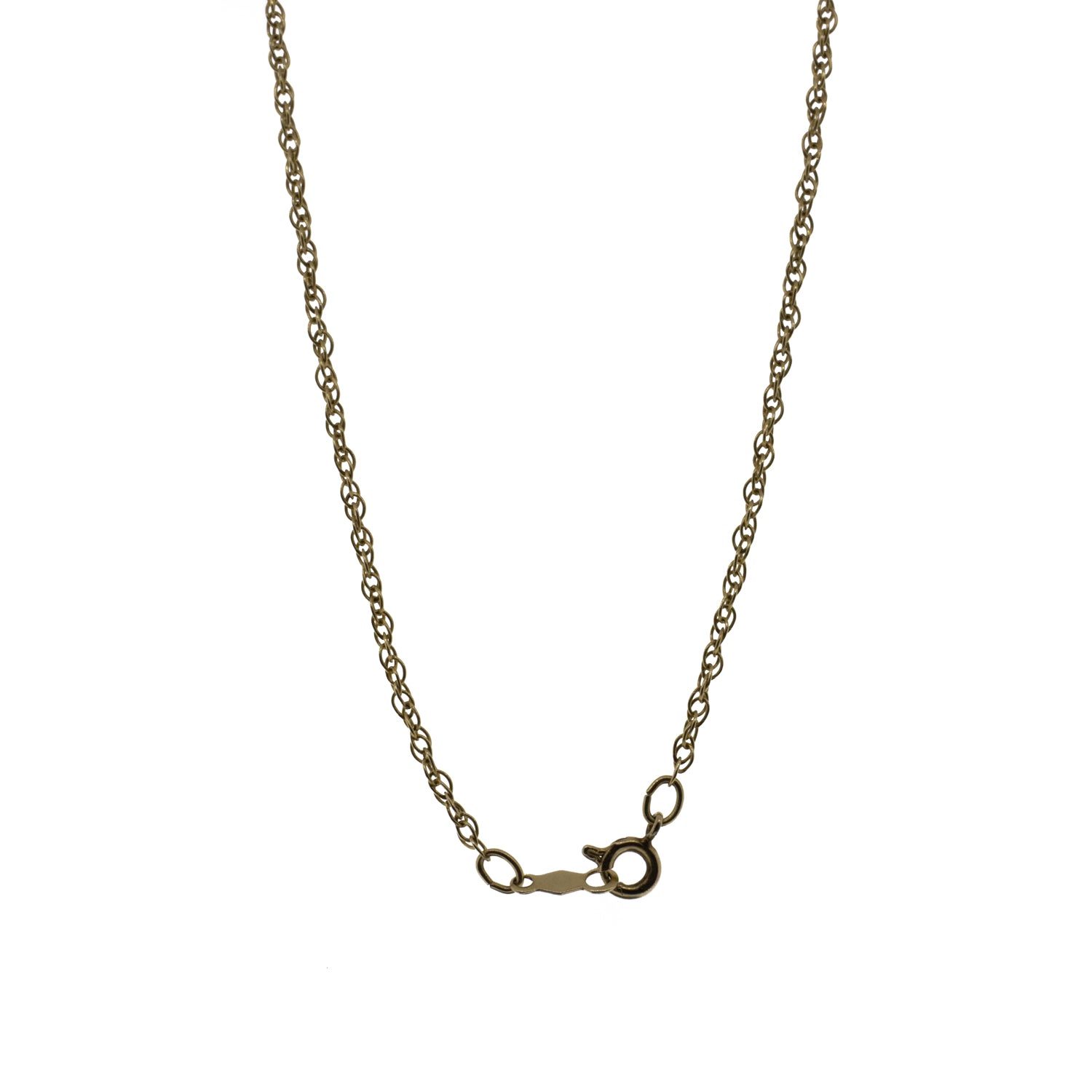 Snowflake Diamond Pendant and Yellow Gold Rope Chain