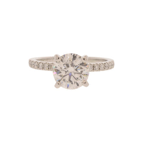 XXX Natural Diamond Platinum Ring