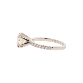 XXX Natural Diamond Platinum Ring