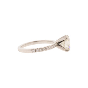 XXX Natural Diamond Platinum Ring