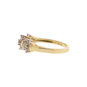 Trio Vintage Floral Cluster Ring