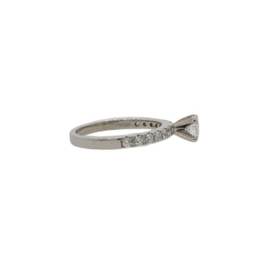 Accented Round Brilliant Cut Diamond Ring