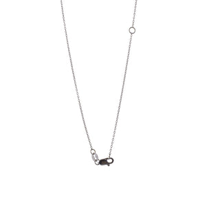 14K White Gold Champagne Old European Cut Diamond Necklace