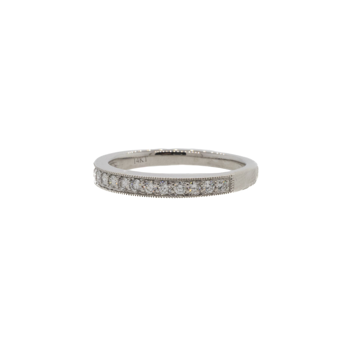 Diamond Milgrain Band