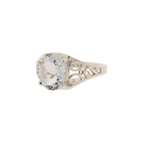 Sterling Silver 1.91ct Aquamarine Ring