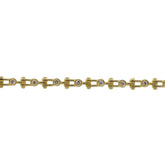Jax Link Style Bezel Set Diamond Bracelet