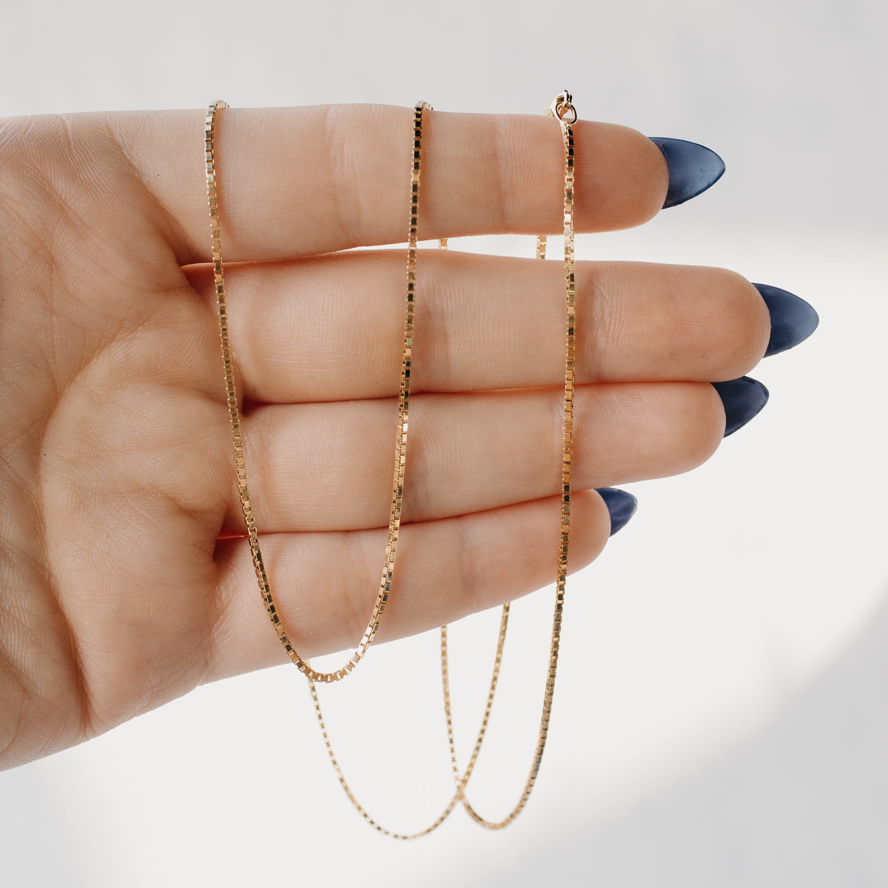 14K Yellow Gold Box Chain