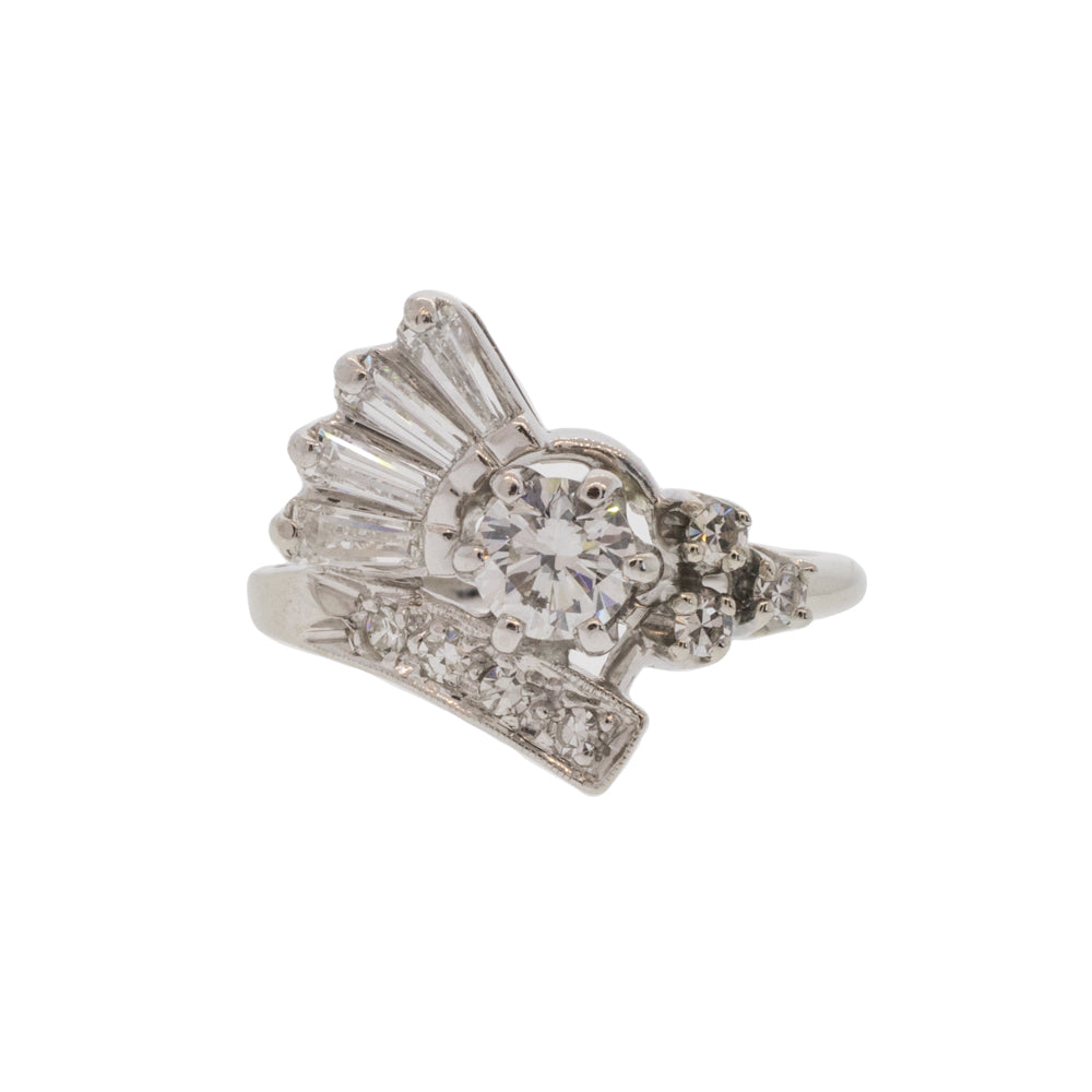 Diamond Cluster Fan Ring