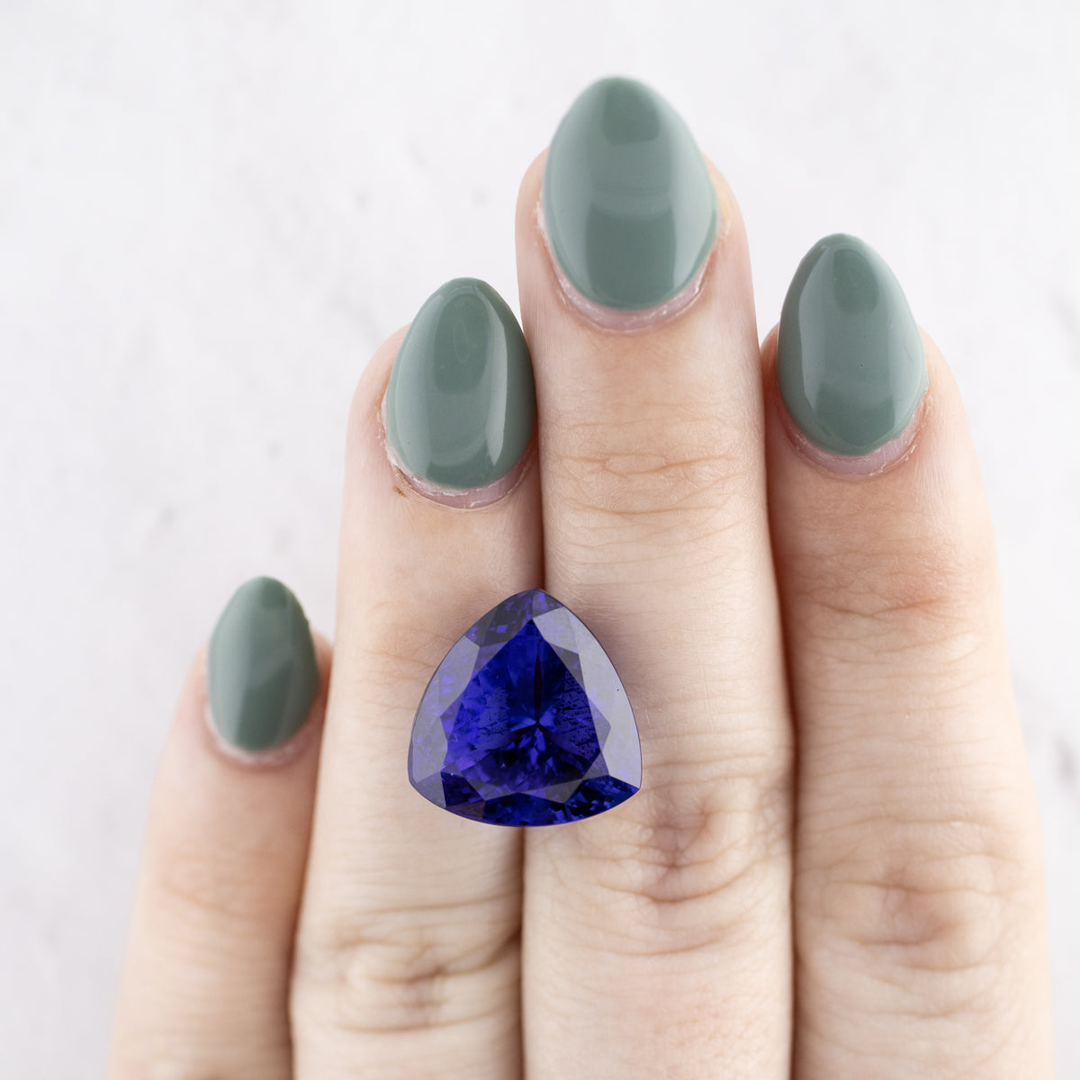 -16.35ct Trillion Cut Natural Tanzanite