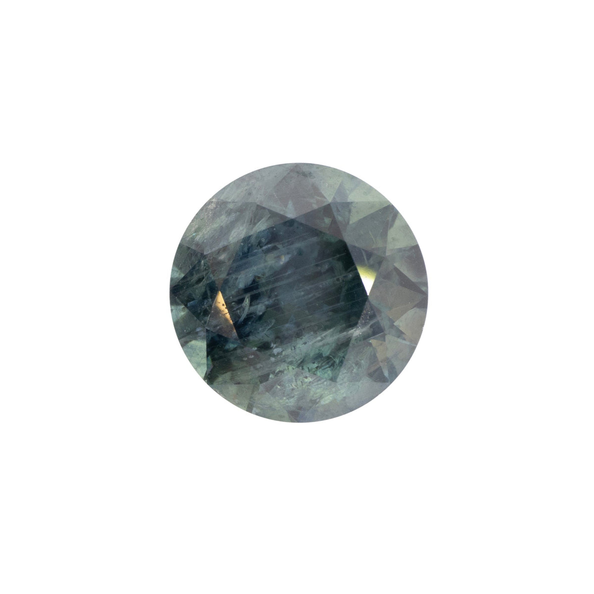 3.96ct Round Blue-Green Montana Sapphire