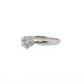 Round Brilliant Diamond Solitaire White Gold Ring