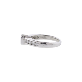 Tension-Set Natural Round Brilliant Cut Diamond Ring
