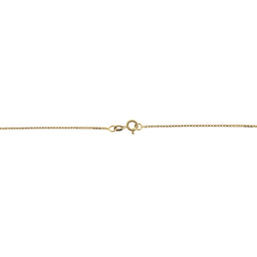 18K Yellow Gold Bezel-Set Turquoise Pendant Necklace