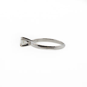 Round Brilliant Cut Diamond Solitaire White Gold Ring