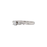 Five Stone Round Brilliant Cut Dainty Diamond Engagement Ring