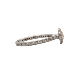 0.76ctw Diamond Halo Engagement Ring